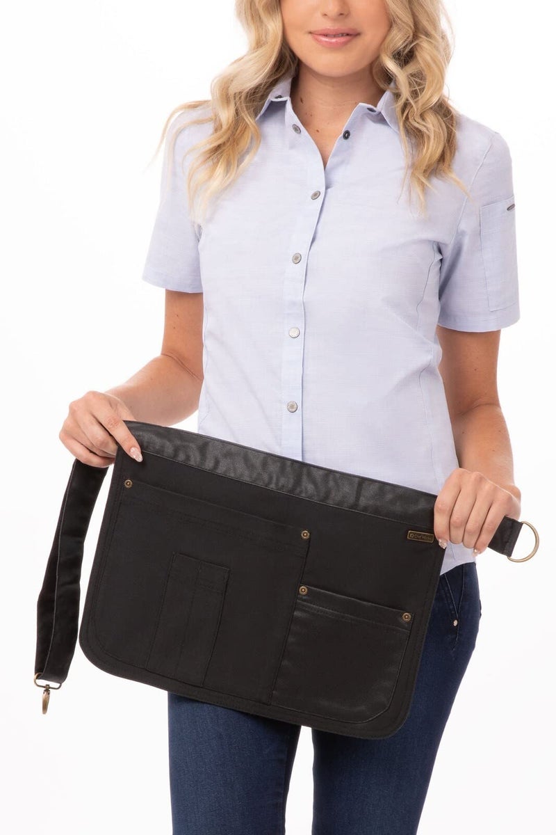 Chef Works Unisex Indy Hipster Apron, Steel Grey, One Size - Image 3