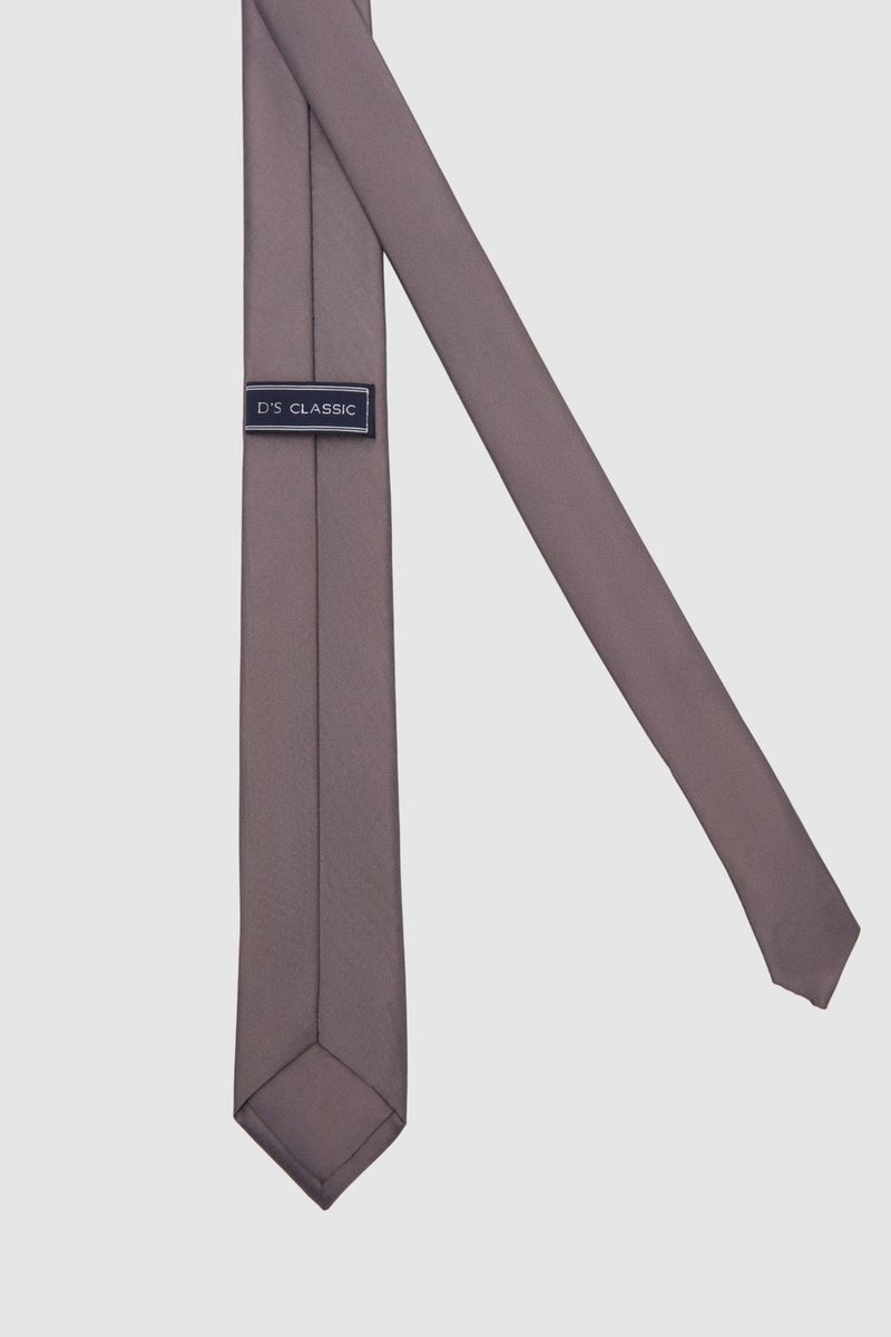 D'S DAMAT Gray Plain 5.5 cm Tie 0HF15ORTKRDUZ  - Image 4