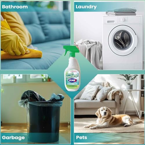ZORBX Smell Nothing Odor Remover Spray 24 FL Oz – Unscented & Perfume Free Odor Absorber for Strong Odors - Advanced Odor Neutralizer & Pet Odor Remover for Couch, Car, Carpet & Diaper Pail Smells - Image 5