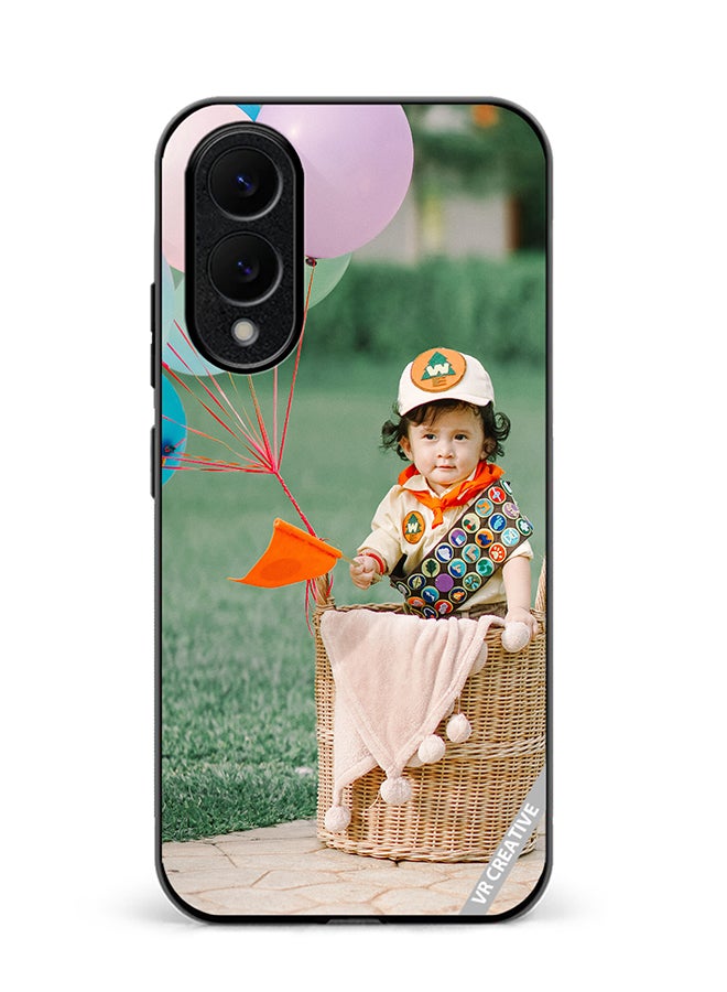 VR CREATIVE Protective Case Cover For Samsung Galaxy S25 Edge Boy In Basket Design Multicolour