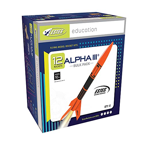 Estes Bulk Pack of Alpha III Rocket-Building Kits, Beginner Flying-Rocket-Model Kits for Ages 10+, Classroom Science Experiments - Image 2