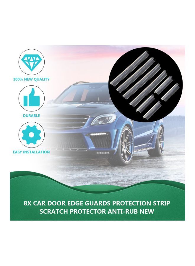 NIBEMINENT 8-Piece Car Door Edge Protecting Strip - Image 2