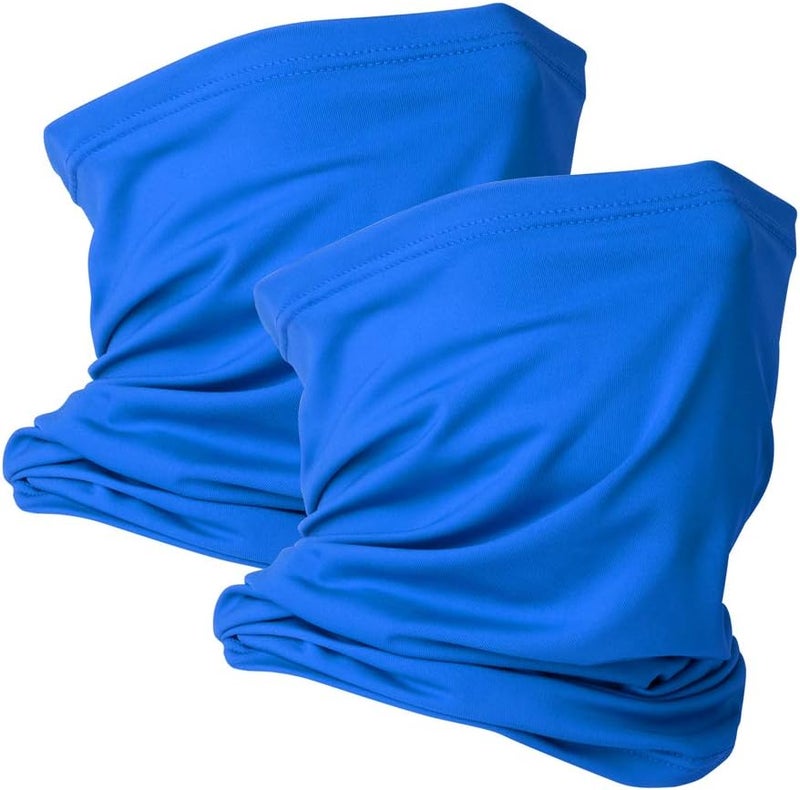 VULKIT 2 Pack Neck Gaiter Face Mask Scarf Reusable Bandanas Tube UV Protection Balaclava Outdoor Sport for Men and Women - Image 1