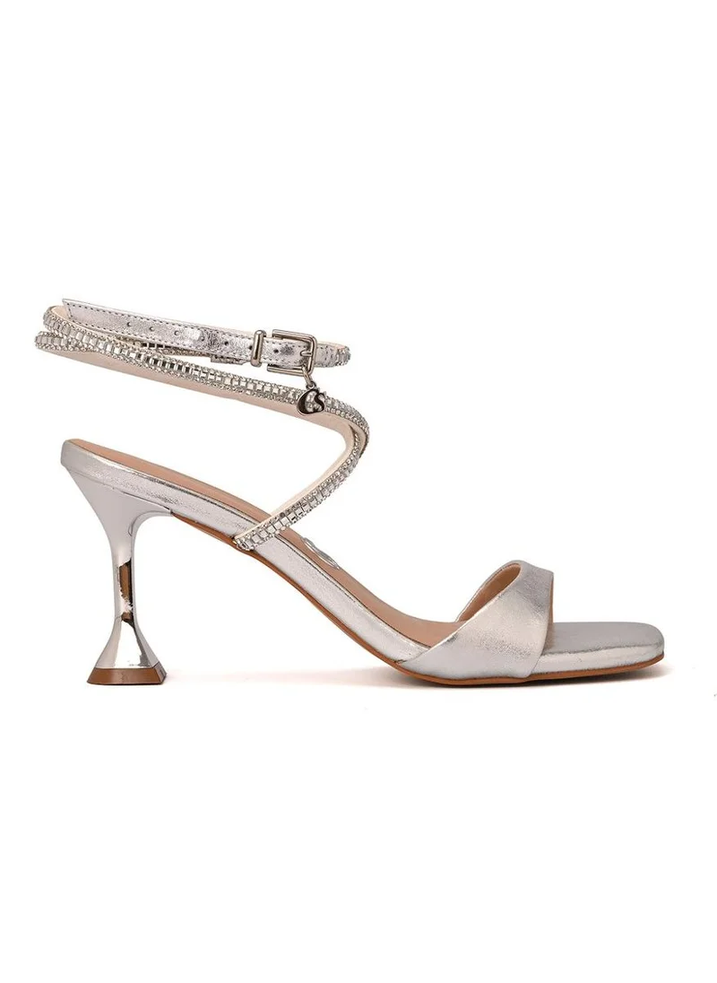 Carmen Steffens  Shine Silver Sandal for Women | Best Price UAE