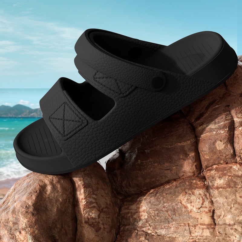 Men's Summer Sandals, Non-Slip, Casual Beach Slippers for Driving and Water Activities - Image 2