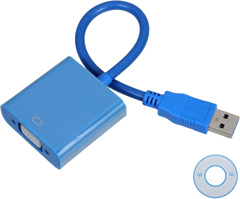 كابل محول USB إلى VGA من Homoyoyo، دعم لعدة شاشات، محول فيديو خارجي للمراقبات الكمبيوترية - Image 1