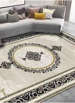 سمارت هوم سجاد سيراميك ، بساط مخمل ممتاز مبطن وناعم الملمس بنقشات جميلة ثري دي مصنوع من مواد عالية الجودة ، فرشة جلوس نانو مقاس 3X4 متر  - Image 3