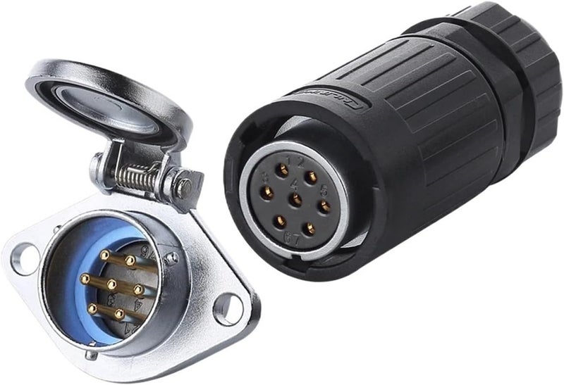 M20 IP67 Waterproof Aviation Plug Socket Male Female Connector Panel Mounted 4Pin Bayonet Connection(Plug B only) - Image 4