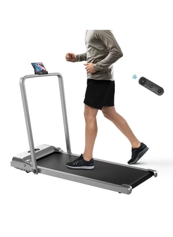 1-6KM/H Slim Foldable Treadmill for Walking and Running, Cardio Exercise Machine, Preset and Adjustable Programs, with Wireless Remote Control, Suitable for Home Use