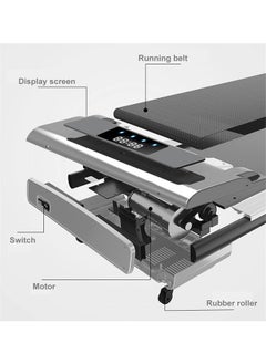 1-6KM/H Slim Foldable Treadmill for Walking and Running, Cardio Exercise Machine, Preset and Adjustable Programs, with Wireless Remote Control, Suitable for Home Use - pzsku/ZD9BAB74325A211D235EFZ/45/_/1729651898/37c23830-f4fc-41da-8716-e9d08776c793