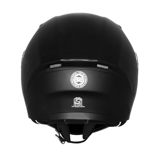 Royal Enfield خوذة رويال إنفيلد مود أدرويت | معتمدة من ISI | قابلة للطي - نمطية | قشرة من التيرموبلاستيك عالي التأثير | بطانة EPS عالية الكثافة لحماية أفضل من الصدمات | واقي من الأشعة فوق البنفسجية | أسود (M) 58 CM - Image 4