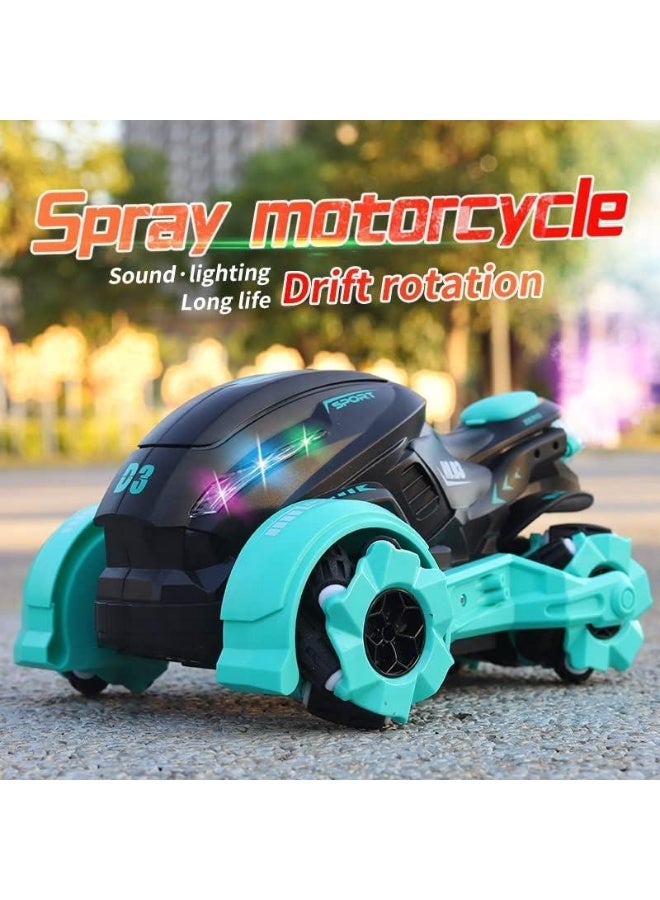 Rich Life 2.4GHz RC Stunt Motorcycle Toy, 360° Spinning & Rotating Drift Remote Control Motorbike for Kids - Image 5