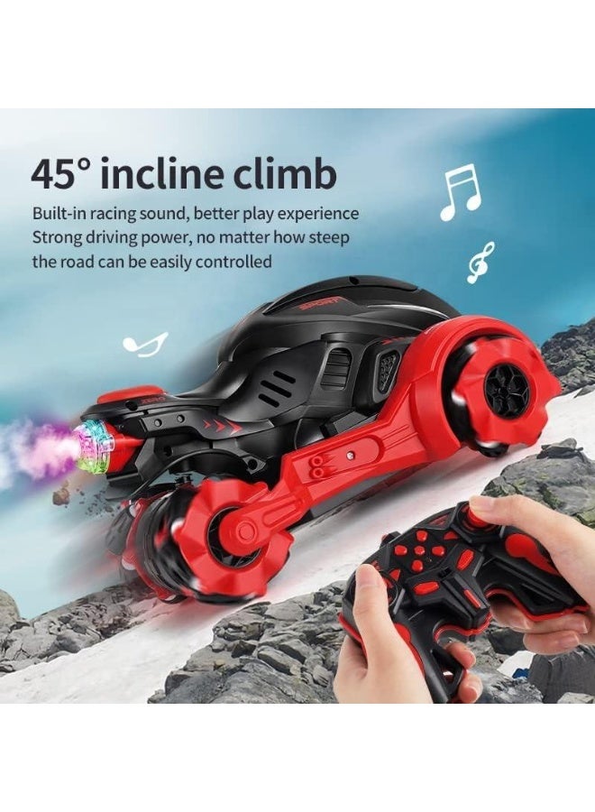 Rich Life 2.4GHz RC Stunt Motorcycle Toy, 360° Spinning & Rotating Drift Remote Control Motorbike for Kids - Image 3