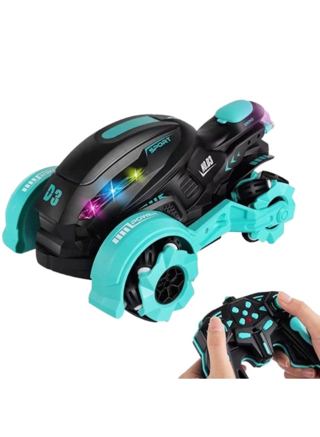 Rich Life 2.4GHz RC Stunt Motorcycle Toy, 360° Spinning & Rotating Drift Remote Control Motorbike for Kids - Image 4