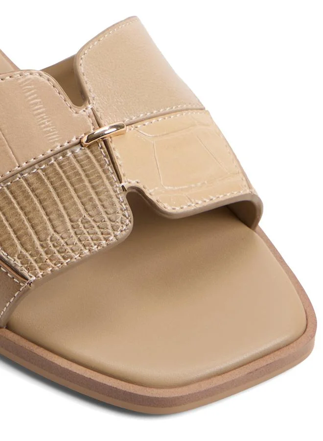 Aldo  Itsandalmix Ladies Beige Flat Sandals for Women | Best Price UAE