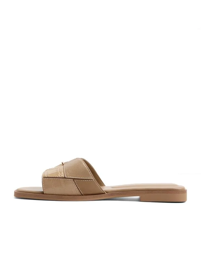 Aldo  Itsandalmix Ladies Beige Flat Sandals for Women | Best Price UAE