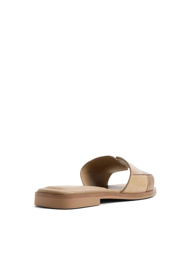 Aldo  Itsandalmix Ladies Beige Flat Sandals for Women | Best Price UAE