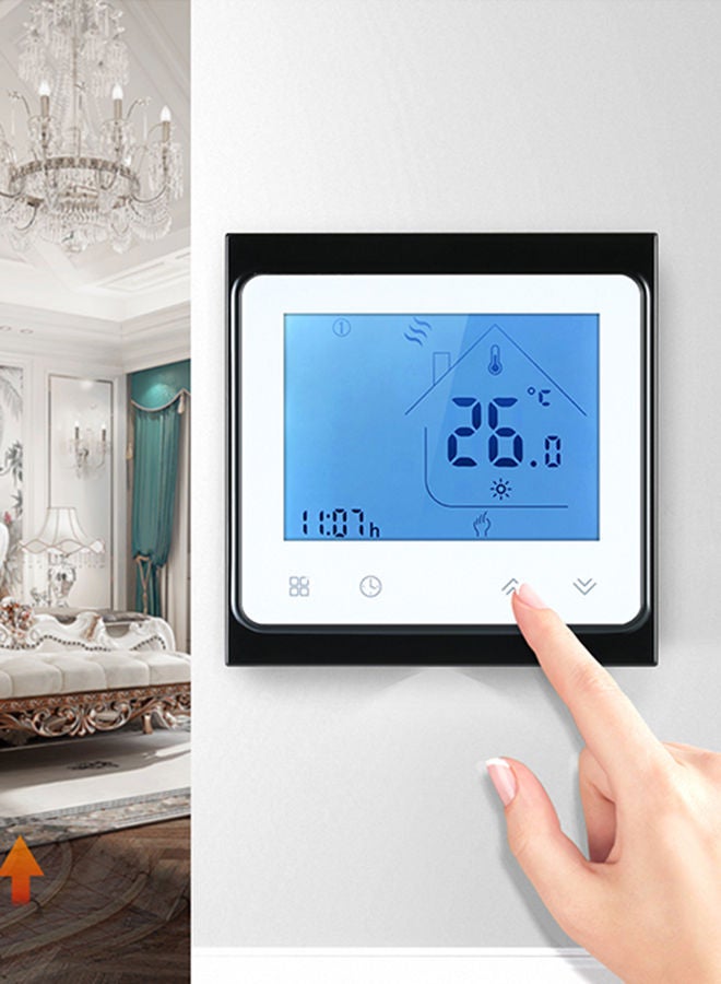 NIBEMINENT Electric Heating Temperature Controller Thermostat White/Black - Image 3