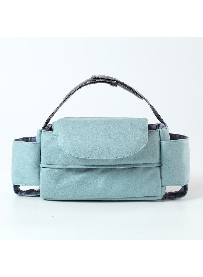 حقيبة تخزين عربة الأطفال ذات سعة كبيرة، لون أزرق فاتح - Image 1