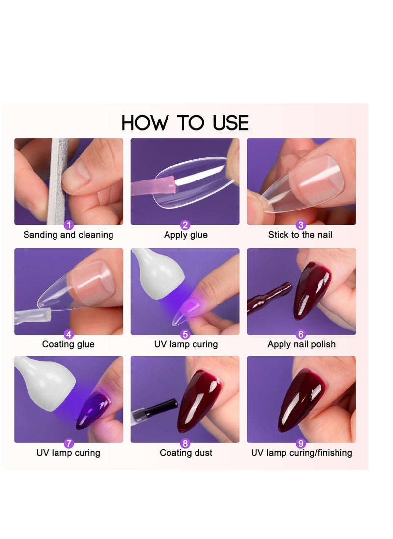 AORAEM AORAEM LED Nail Lamps 3W Flexible Gooseneck Lamp Quicky Dry Nail Manicure Dryer Gel Polish Curing Light Plug Play Portable Flash Cure Light for Gel Nails Home DIY Professional Nail Tools White  - Image 4