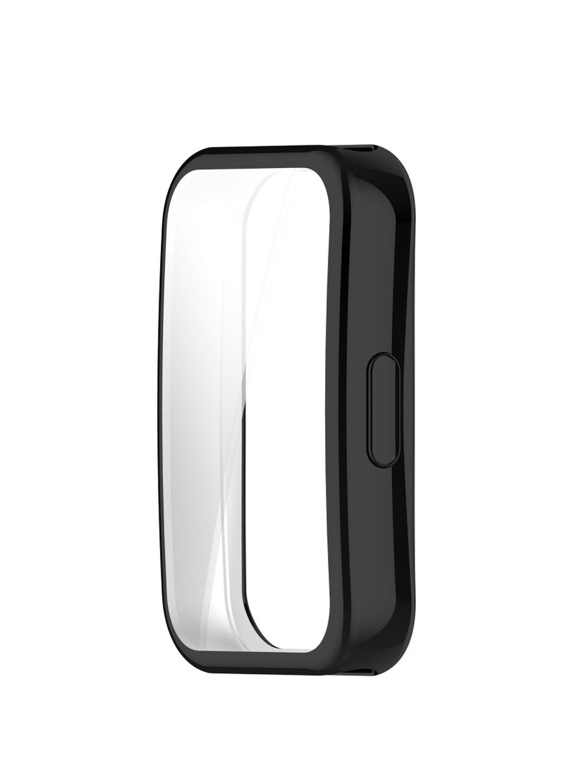 Case Protector Compatible with Huawei Band 8 Watch Full TPU Case Protector with TPU Screen Coverage (Black) - Image 1