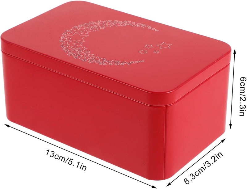 Tarot Card Storage Box Metal Container Rectangular Card Holder Box with Portable Design for Board Games and Tarot Decks - Image 2