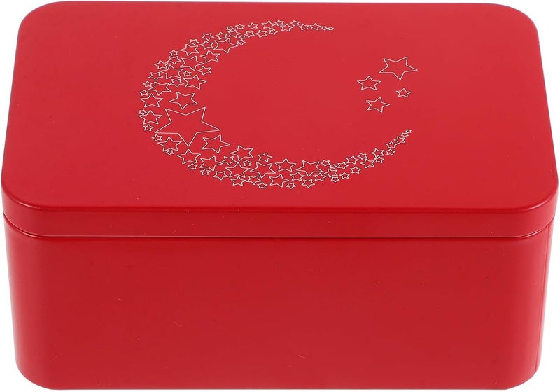 Tarot Card Storage Box Metal Container Rectangular Card Holder Box with Portable Design for Board Games and Tarot Decks - Image 1