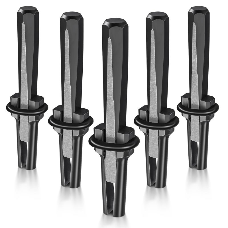 FLK Tech 5/8" Plug Wedges and Feather Shims Concrete Rock Stone Splitter Hand Tools 16mm (5, 5/8") - Image 1