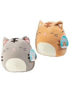 SQUISHMALLOW 8" Cat Assorted Single Plush Receive 1 Of 2 Pictured Styles Cute And Soft Kitty Stuffed Animal Toy Official Kellytoy Great Gift For Kids  - Image 1