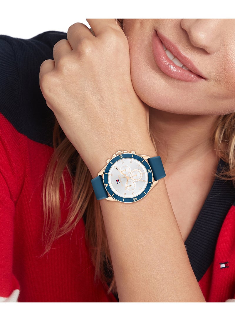 TOMMY HILFIGER ROUND ANALOG WOMEN'S SILVER CASE WATCH - 1782741 - Image 4