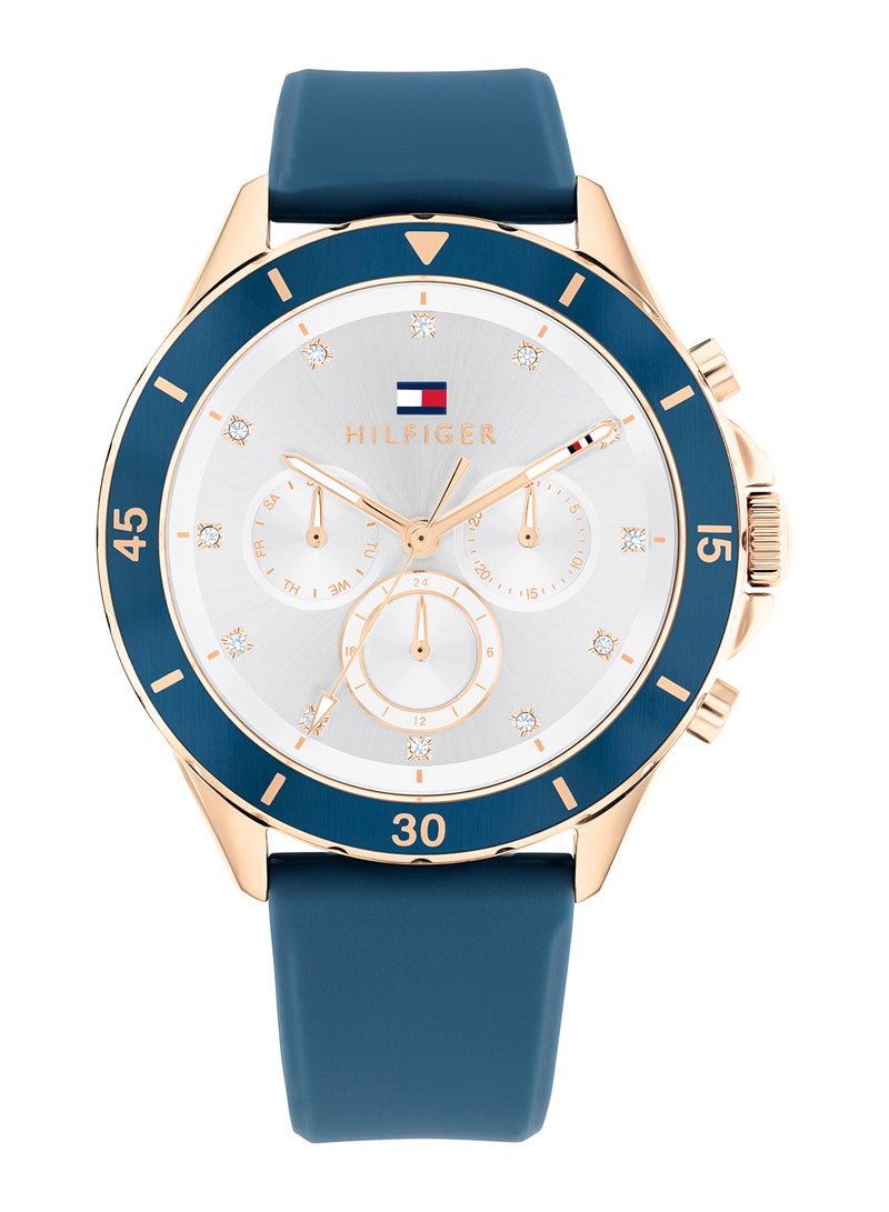 TOMMY HILFIGER ROUND ANALOG WOMEN'S SILVER CASE WATCH - 1782741 - Image 2