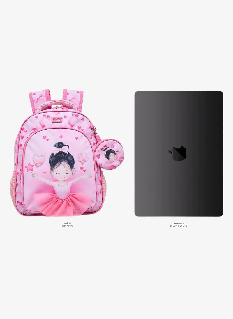 Must 12 Inch-Little Ballerina-Backpack-2 Cmprts- (Polyester) Multicolor \ 27X10X31