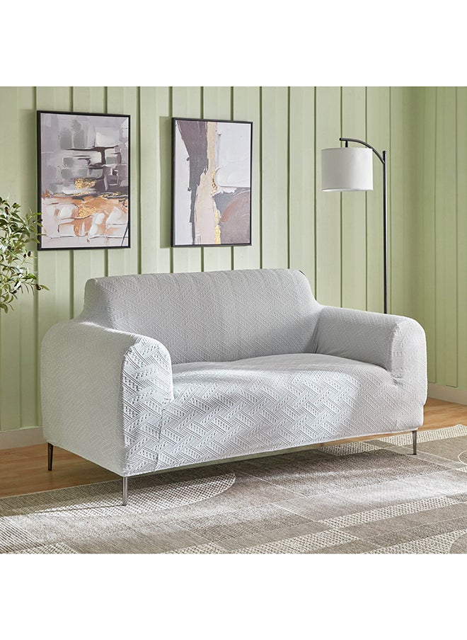 Home Box Comfino 2-Seater Knitted Jacquard Sofa Cover 135 x 175 cm  - Image 1