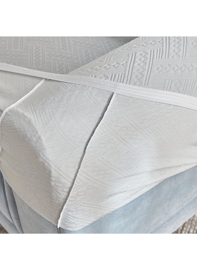 Home Box Comfino 2-Seater Knitted Jacquard Sofa Cover 135 x 175 cm  - Image 5