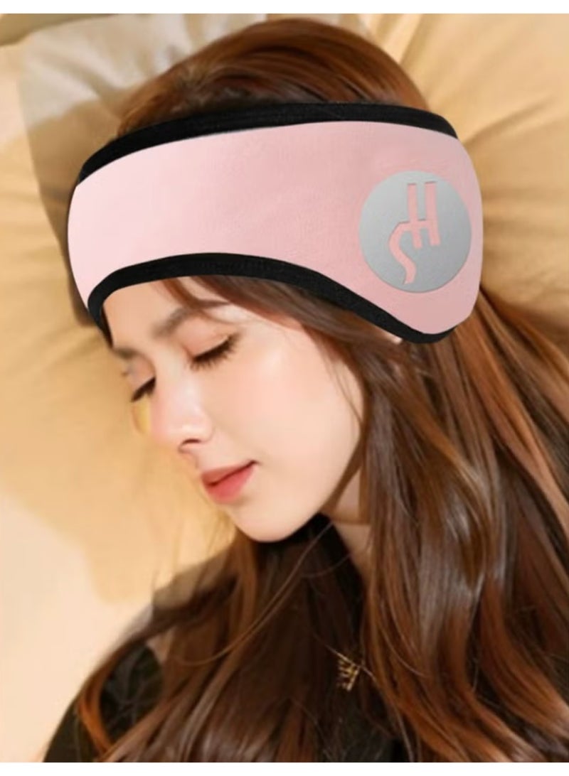 غطاء أذن محمول مع قناع نوم عالي الأداء لإلغاء الضوضاء أثناء القيلولة أثناء السفر والراحة الليلية - Image 1