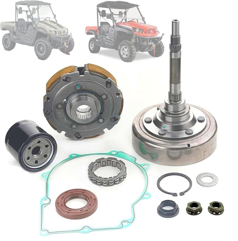Chikia Hisun 500 700 Wet Clutch Kit Assembly Replacement for Hisun UTV ATV Massimo MSU 500 700 Axis 500 700 Outfitter 500 700 Bennche bighorn Challenger not for 550750