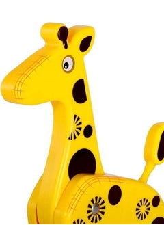 Beauenty Pull Along Giraffe Wood Baby Push Pull Toy  - Image 3