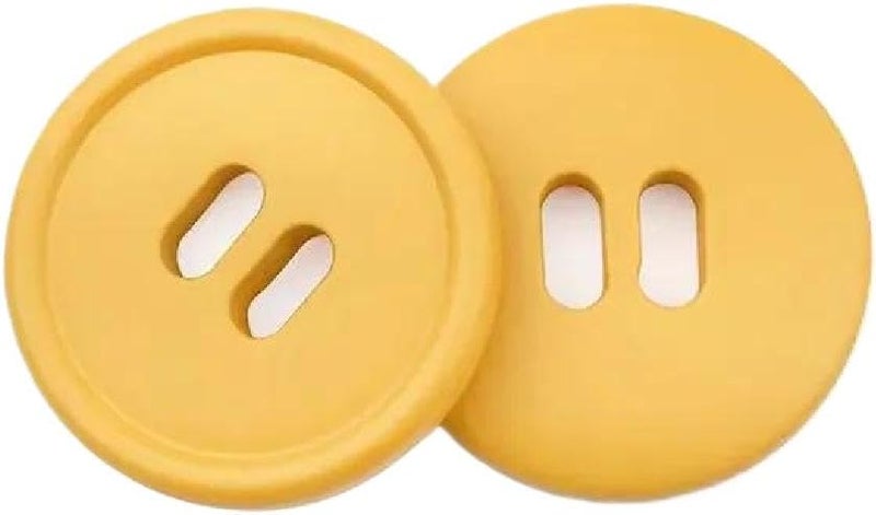 Buttons,Metal Buttons, Buttons 10pcs/lot Resin Button Square Round Colorful Children for 18/21/25/28/30mm Sewing Clothing DIY Craft(Round Yellow,30mm) - Image 1