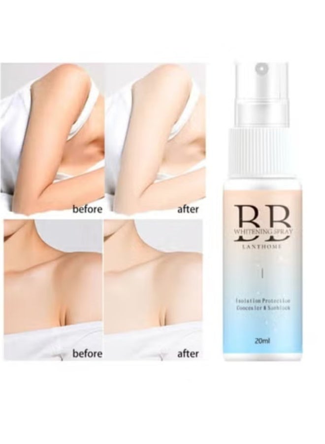 LANTHOME 20ml Light Whitening Spray: Instantly Pelicate Skin, White - Image 3