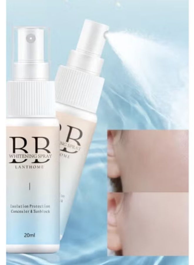 LANTHOME 20ml Light Whitening Spray: Instantly Pelicate Skin, White - Image 2