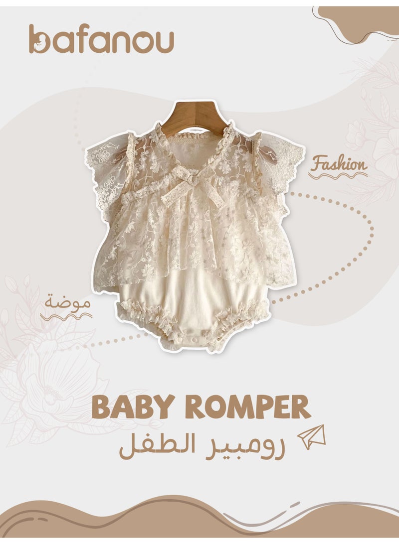 Bafanou Summer Baby Clothes Princess Party Dress Lace Floral Gown  - Image 1