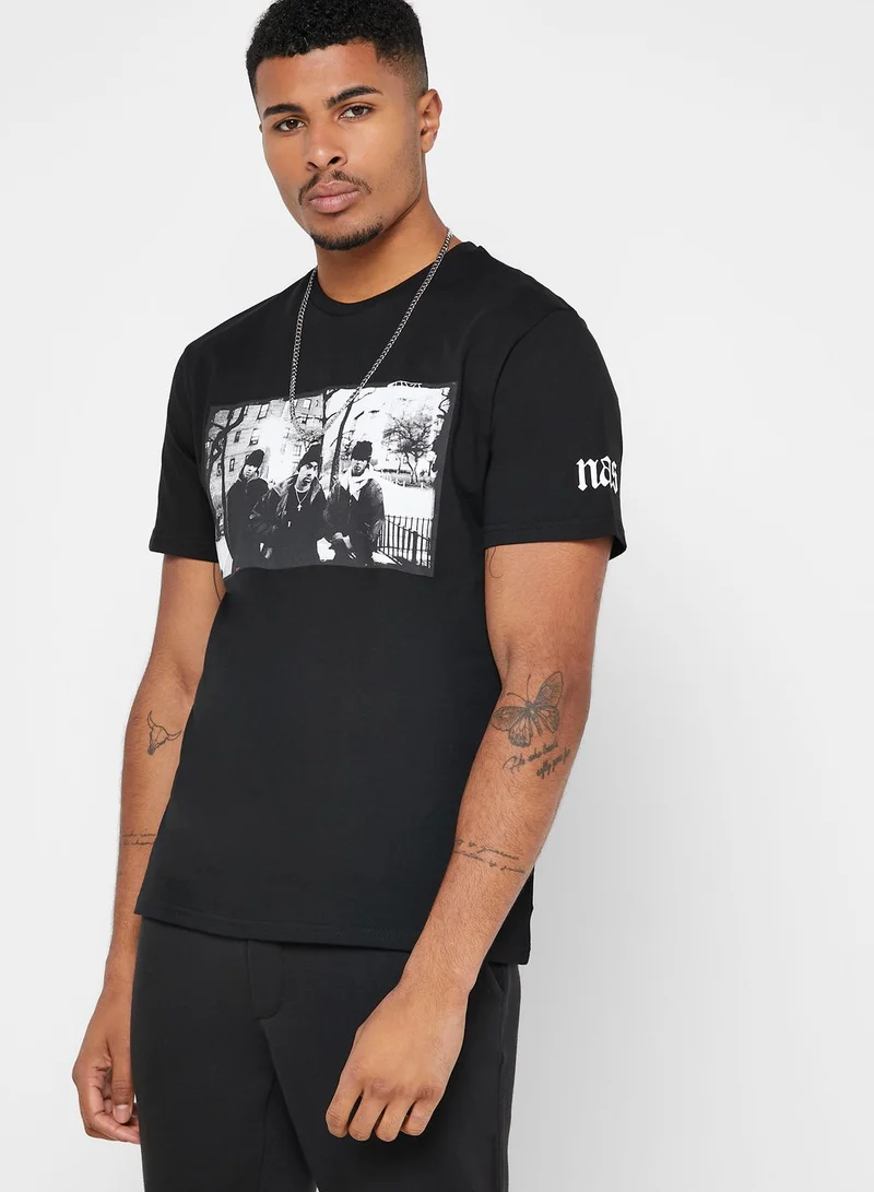 TOPMAN Nas Illmatic Crew Neck T-Shirt