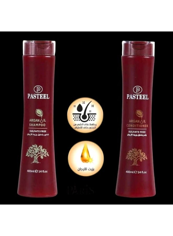 PASTEEL Pastel Argan Shampoo & Conditioner 400ml - Image 2