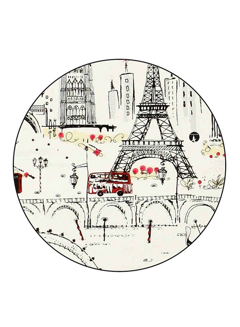 Eiffel Tower Printed Mouse Pad Multicolour