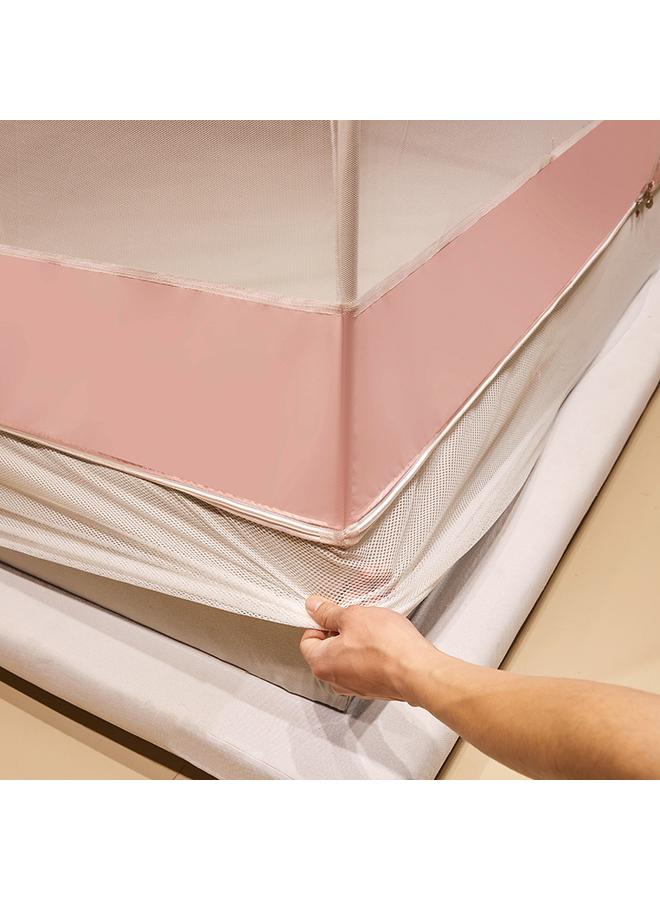 Bluejw 360-degree Anti-mosquito Integrated Shading Anti-fall Mosquito Net Three-door Baking Varnish Bracket Encryption Net Yarn Back To The Bottom Square Net - Image 4