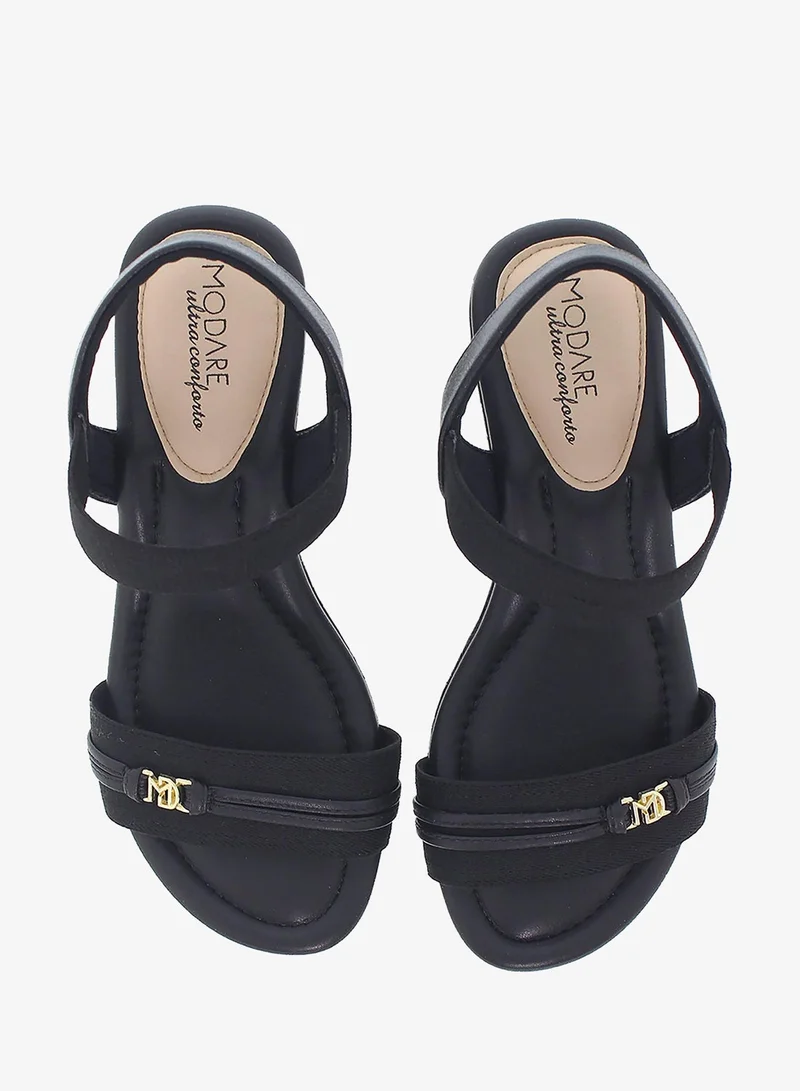 Modare Black Modare Women’s Flat Sandals with Back Strap – Secure Fit and Lightweight Daily Wear for Women | Best Price UAE