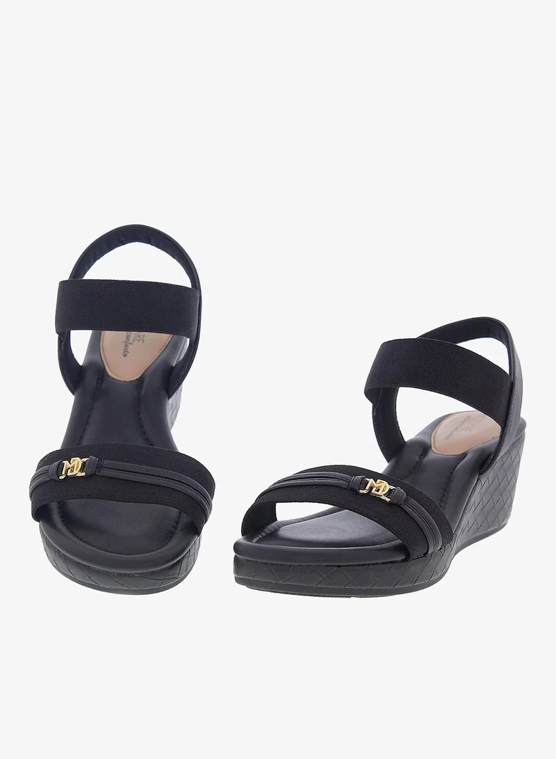 Modare Black Modare Women’s Flat Sandals with Back Strap – Secure Fit and Lightweight Daily Wear for Women | Best Price UAE