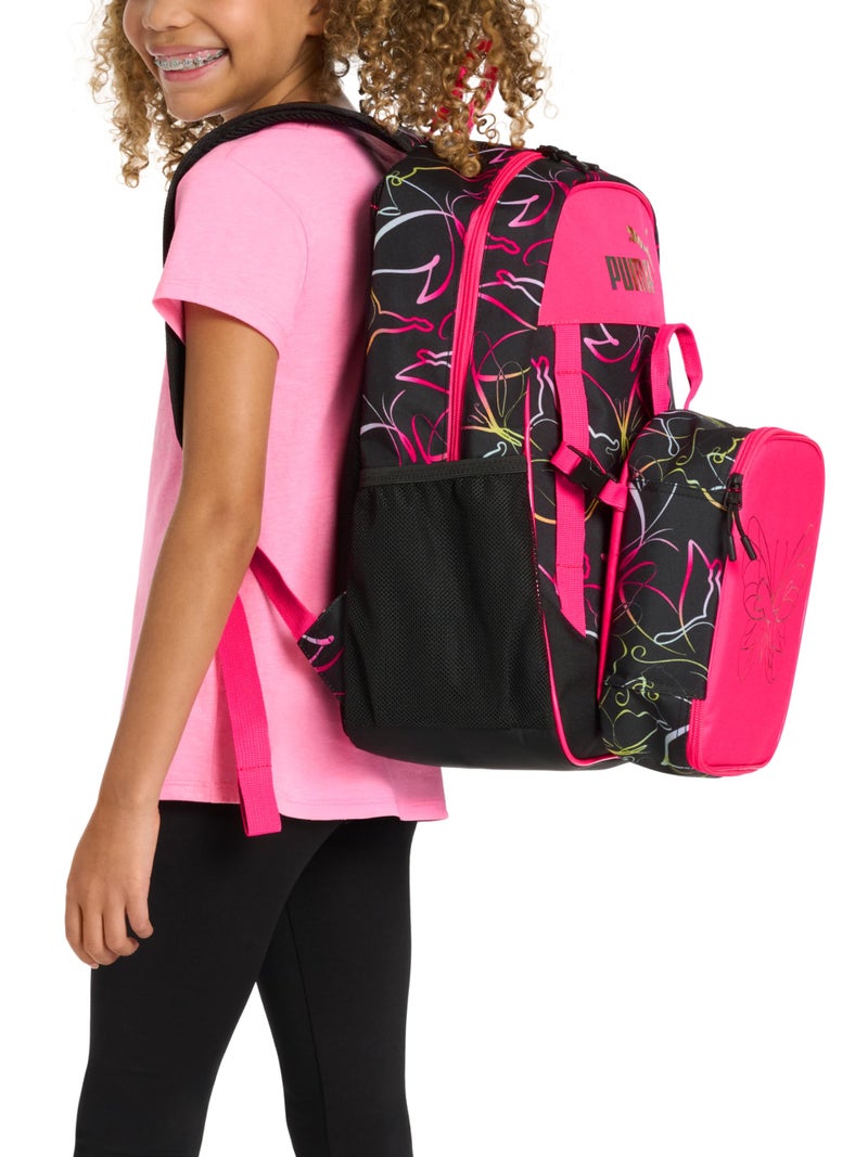 PUMA Unisex Kid's Colony Lunch Kit & Backpack Combo, Knockout Pink, Medium - Image 5