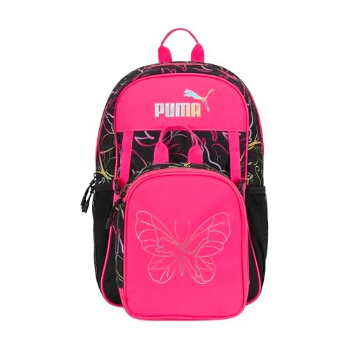 PUMA Unisex Kid's Colony Lunch Kit & Backpack Combo, Knockout Pink, Medium - Image 2