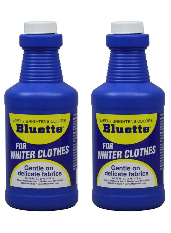 Bluette Laundry Bluing (2 Pack) - Laundry Detergent Whitener/Safe & Gentle For Delicate Fabrics/Whiter Whites and Brights/Perfect For Brightening Light Clothes, Sheets, Synthetics & More (413732PK2) - Image 1